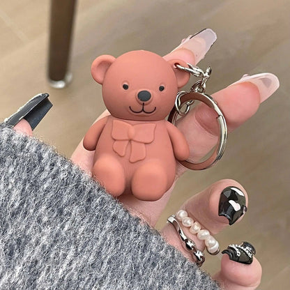 Cute Bear Keychain with Mini Lip Mud - 6 Colors